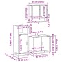 Set de muebles baño 3 pzas madera contrachapada roble ahumado de , Muebles de baño - Ref: Foro24-3300977, Precio: 199,93 €, D...