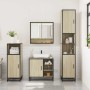 Set de muebles de baño 3 pzas madera contrachapada roble Sonoma de , Muebles de baño - Ref: Foro24-3300996, Precio: 207,30 €,...