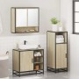 Set de muebles de baño 3 pzas madera contrachapada roble Sonoma de , Muebles de baño - Ref: Foro24-3300996, Precio: 207,30 €,...