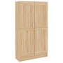 Armario de libros contrachapada color roble 82,5x30,5x150 cm de vidaXL, Librerías y estanterías - Ref: Foro24-802726, Precio:...