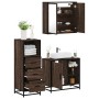Set de muebles baño 3 pzas madera contrachapada roble marrón de , Muebles de baño - Ref: Foro24-3301029, Precio: 228,02 €, De...