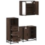 Set de muebles baño 3 pzas madera contrachapada roble marrón de , Muebles de baño - Ref: Foro24-3301029, Precio: 228,02 €, De...