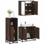 Set de muebles baño 3 pzas madera contrachapada roble marrón de , Muebles de baño - Ref: Foro24-3300949, Precio: 196,76 €, De...