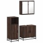Set de muebles baño 3 pzas madera contrachapada roble marrón de , Muebles de baño - Ref: Foro24-3300949, Precio: 196,76 €, De...