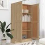 Armario de libros contrachapada color roble 82,5x30,5x150 cm de vidaXL, Librerías y estanterías - Ref: Foro24-802726, Precio:...