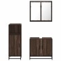 Set de muebles baño 3 pzas madera contrachapada roble marrón de , Muebles de baño - Ref: Foro24-3300949, Precio: 196,76 €, De...