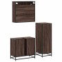 Set de muebles baño 3 pzas madera contrachapada roble marrón de , Muebles de baño - Ref: Foro24-3300949, Precio: 196,76 €, De...