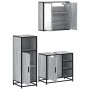 Set de muebles de baño 3 pzas madera contrachapada gris sonoma de , Muebles de baño - Ref: Foro24-3300968, Precio: 233,17 €, ...