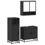 Juego de muebles de baño 3 pzas madera contrachapada negro de , Muebles de baño - Ref: Foro24-3300975, Precio: 216,69 €, Desc...