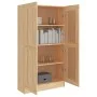 Armario de libros contrachapada color roble 82,5x30,5x150 cm de vidaXL, Librerías y estanterías - Ref: Foro24-802726, Precio:...