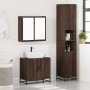 Set de muebles baño 3 pzas madera contrachapada roble marrón de , Muebles de baño - Ref: Foro24-3301069, Precio: 247,57 €, De...