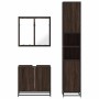 Set de muebles baño 3 pzas madera contrachapada roble marrón de , Muebles de baño - Ref: Foro24-3301069, Precio: 247,57 €, De...