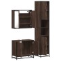Set de muebles baño 3 pzas madera contrachapada roble marrón de , Muebles de baño - Ref: Foro24-3301069, Precio: 247,57 €, De...