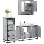 Set de muebles de baño 3 pzas madera contrachapada gris sonoma de , Muebles de baño - Ref: Foro24-3301043, Precio: 253,39 €, ...