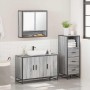 Set de muebles de baño 3 pzas madera contrachapada gris sonoma de , Muebles de baño - Ref: Foro24-3301043, Precio: 253,39 €, ...