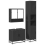 Juego de muebles de baño 3 pzas madera contrachapada negro de , Muebles de baño - Ref: Foro24-3301095, Precio: 296,40 €, Desc...