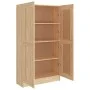 Armario de libros contrachapada color roble 82,5x30,5x150 cm de vidaXL, Librerías y estanterías - Ref: Foro24-802726, Precio:...