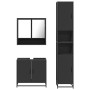 Juego de muebles de baño 3 pzas madera contrachapada negro de , Muebles de baño - Ref: Foro24-3301095, Precio: 296,40 €, Desc...