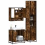 Set de muebles baño 3 pzas madera contrachapada roble ahumado de , Muebles de baño - Ref: Foro24-3301097, Precio: 268,00 €, D...