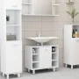 Weißer Badezimmerschrank aus Sperrholz, 60 x 32 x 53,5 cm von vidaXL, Badezimmermöbel - Ref: Foro24-802633, Preis: 47,98 €, R...