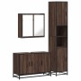 Set de muebles baño 3 pzas madera contrachapada roble marrón de , Muebles de baño - Ref: Foro24-3301074, Precio: 274,31 €, De...