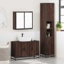 Set de muebles baño 3 pzas madera contrachapada roble marrón de , Muebles de baño - Ref: Foro24-3301074, Precio: 274,31 €, De...