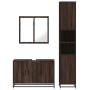 Set de muebles baño 3 pzas madera contrachapada roble marrón de , Muebles de baño - Ref: Foro24-3301074, Precio: 274,31 €, De...