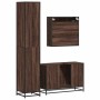Set de muebles baño 3 pzas madera contrachapada roble marrón de , Muebles de baño - Ref: Foro24-3301074, Precio: 274,31 €, De...
