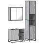 Set de muebles de baño 3 pzas madera contrachapada gris sonoma de , Muebles de baño - Ref: Foro24-3301088, Precio: 303,65 €, ...