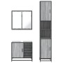 Set de muebles de baño 3 pzas madera contrachapada gris sonoma de , Muebles de baño - Ref: Foro24-3301088, Precio: 303,65 €, ...