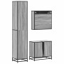 Set de muebles de baño 3 pzas madera contrachapada gris sonoma de , Muebles de baño - Ref: Foro24-3301088, Precio: 303,65 €, ...