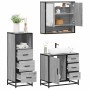 Set de muebles de baño 3 pzas madera contrachapada gris sonoma de , Muebles de baño - Ref: Foro24-3301048, Precio: 263,96 €, ...
