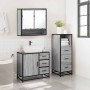 Set de muebles de baño 3 pzas madera contrachapada gris sonoma de , Muebles de baño - Ref: Foro24-3301048, Precio: 263,96 €, ...