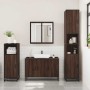 Set de muebles baño 3 pzas madera contrachapada roble marrón de , Muebles de baño - Ref: Foro24-3300954, Precio: 222,85 €, De...