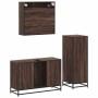 Set de muebles baño 3 pzas madera contrachapada roble marrón de , Muebles de baño - Ref: Foro24-3300954, Precio: 222,85 €, De...