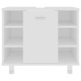 Armario de baño madera contrachapada blanco 60x32x53,5 cm de vidaXL, Muebles de baño - Ref: Foro24-802633, Precio: 48,59 €, D...