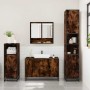 Set de muebles baño 3 pzas madera contrachapada roble ahumado de , Muebles de baño - Ref: Foro24-3300982, Precio: 230,78 €, D...