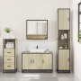 Set de muebles de baño 3 pzas madera contrachapada roble Sonoma de , Muebles de baño - Ref: Foro24-3301041, Precio: 228,82 €,...