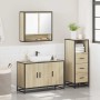 Set de muebles de baño 3 pzas madera contrachapada roble Sonoma de , Muebles de baño - Ref: Foro24-3301041, Precio: 228,82 €,...