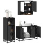 Juego de muebles de baño 3 pzas madera contrachapada negro de , Muebles de baño - Ref: Foro24-3300980, Precio: 241,98 €, Desc...