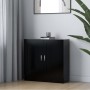 Armario de libros madera contrachapada negro 82,5x30,5x80 cm de vidaXL, Librerías y estanterías - Ref: Foro24-802706, Precio:...