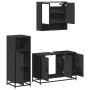 Juego de muebles de baño 3 pzas madera contrachapada negro de , Muebles de baño - Ref: Foro24-3300980, Precio: 241,98 €, Desc...