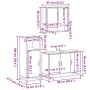 Juego de muebles de baño 3 pzas madera contrachapada negro de , Muebles de baño - Ref: Foro24-3300980, Precio: 241,98 €, Desc...