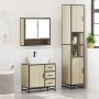 Set de muebles de baño 3 pzas madera contrachapada roble Sonoma de , Muebles de baño - Ref: Foro24-3301106, Precio: 304,69 €,...