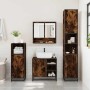 Set de muebles baño 4 pzas madera contrachapada roble ahumado de , Muebles de baño - Ref: Foro24-3301237, Precio: 362,98 €, D...