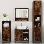 Set de muebles baño 4 pzas madera contrachapada roble ahumado de , Muebles de baño - Ref: Foro24-3301237, Precio: 362,98 €, D...