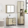Set de muebles de baño 3 pzas madera contrachapada roble Sonoma de , Muebles de baño - Ref: Foro24-3301076, Precio: 309,05 €,...