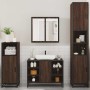 Set de muebles baño 4 pzas madera contrachapada roble marrón de , Muebles de baño - Ref: Foro24-3301214, Precio: 386,21 €, De...