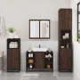 Set de muebles baño 4 pzas madera contrachapada roble marrón de , Muebles de baño - Ref: Foro24-3301214, Precio: 386,21 €, De...