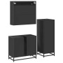 Juego de muebles de baño 3 pzas madera contrachapada negro de , Muebles de baño - Ref: Foro24-3301055, Precio: 244,04 €, Desc...